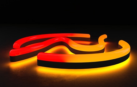 Faux Neon Sign