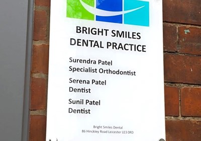 Digitally Printed Acrylic Plaque On Stand Offs Bright Smiles Signs Express Leicester
