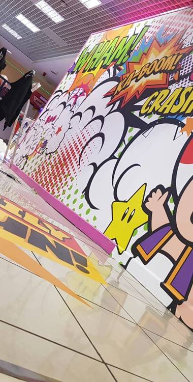 Full colour wall graphic