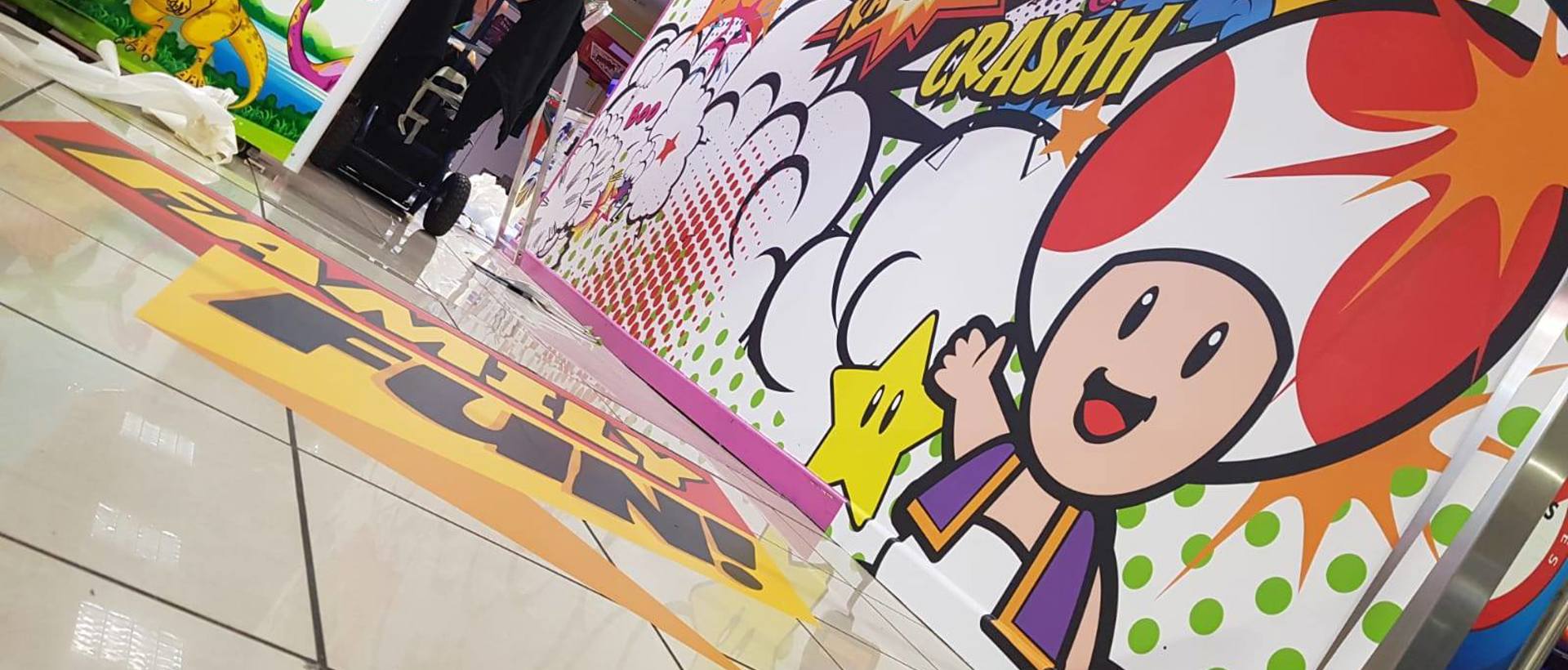 Full colour wall graphic