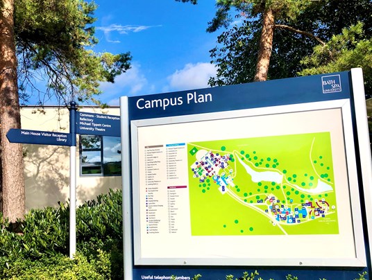 Bath Spa University Panel And Post Wayfinding Signs (Signs Express Bath)